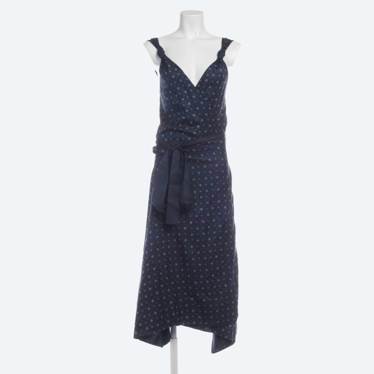 Image 1 of Silk Dress XS Navy in color Blue | Vite EnVogue