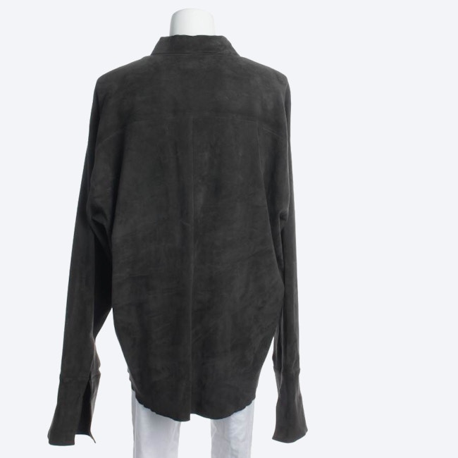 Image 2 of Leather Shirt L Gray in color Gray | Vite EnVogue