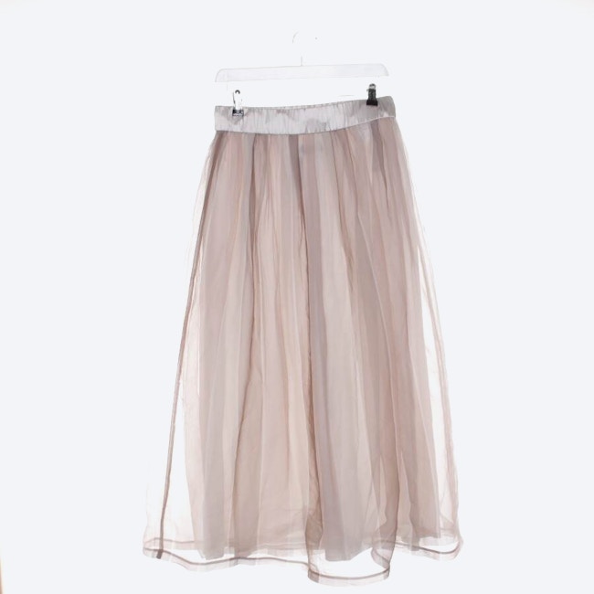 Image 2 of Silk Skirt 36 Beige in color White | Vite EnVogue