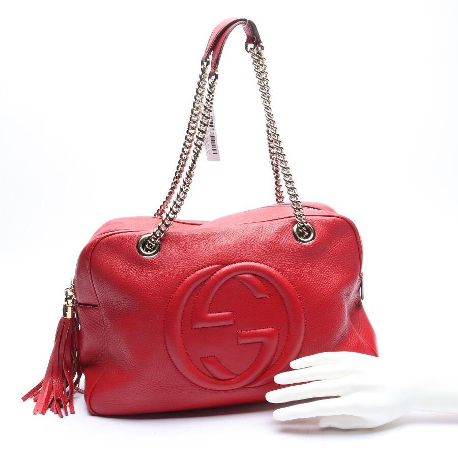 Image 4 of Soho Tote Shoulder Bag Red in color Red | Vite EnVogue