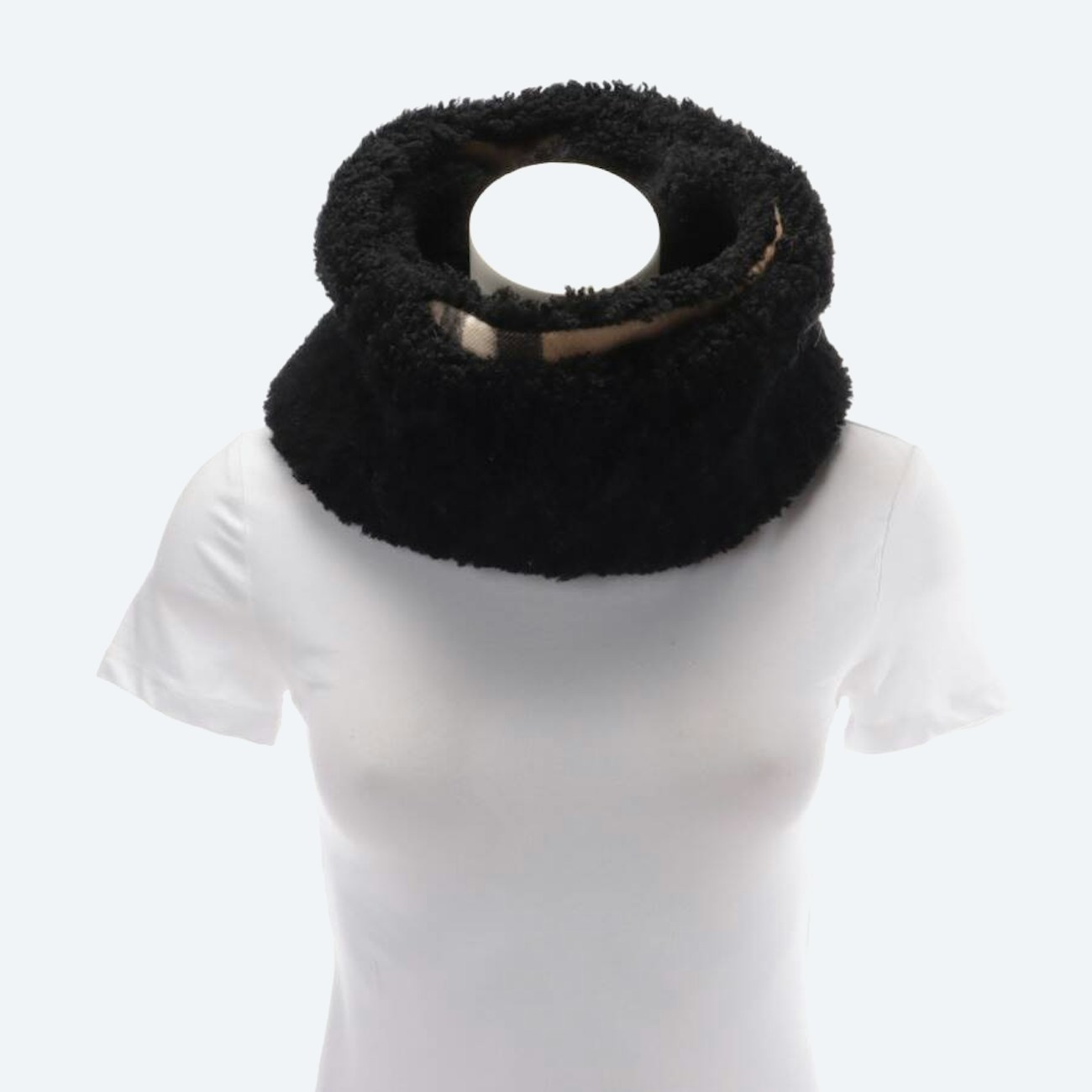 Image 1 of Wool  Tube Scarf Black in color Black | Vite EnVogue