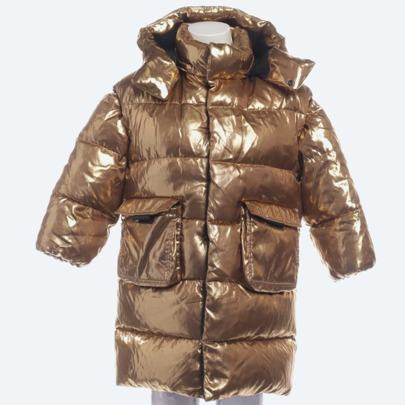 Image 1 of Winter Jacket S Gold in color Metallic | Vite EnVogue