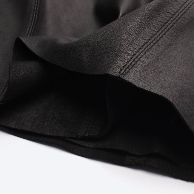Image 3 of Leather Skirt XS Black in color Black | Vite EnVogue