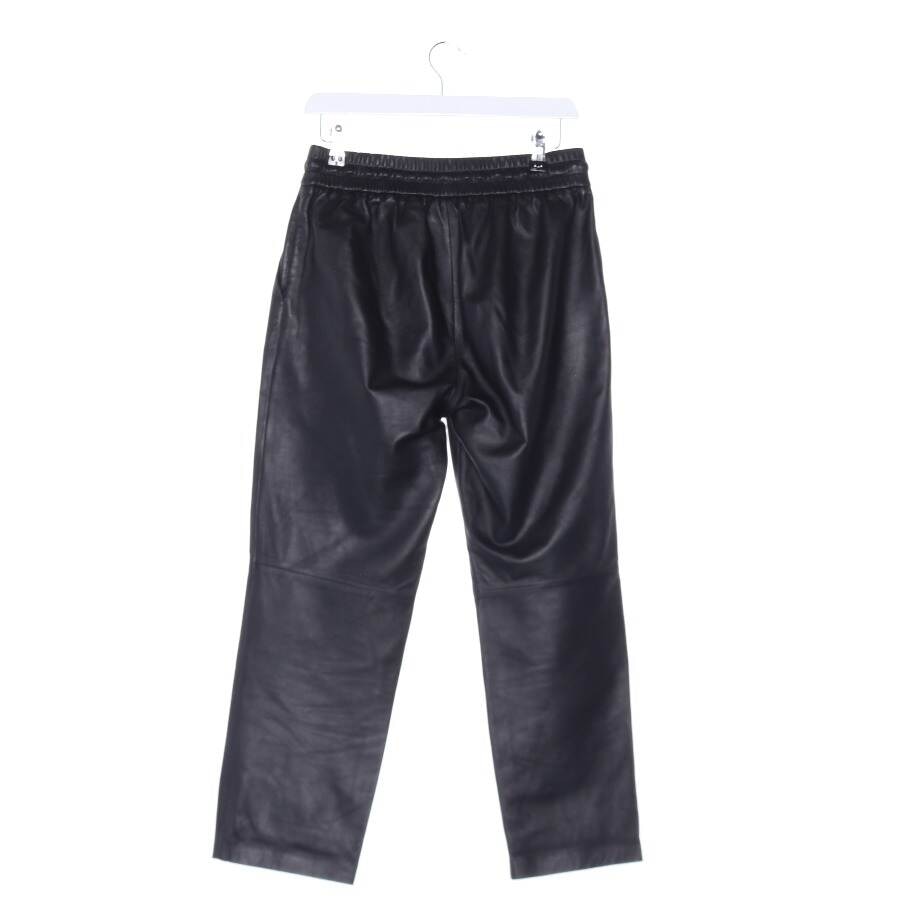 Image 2 of Leather Pants 34 Black in color Black | Vite EnVogue