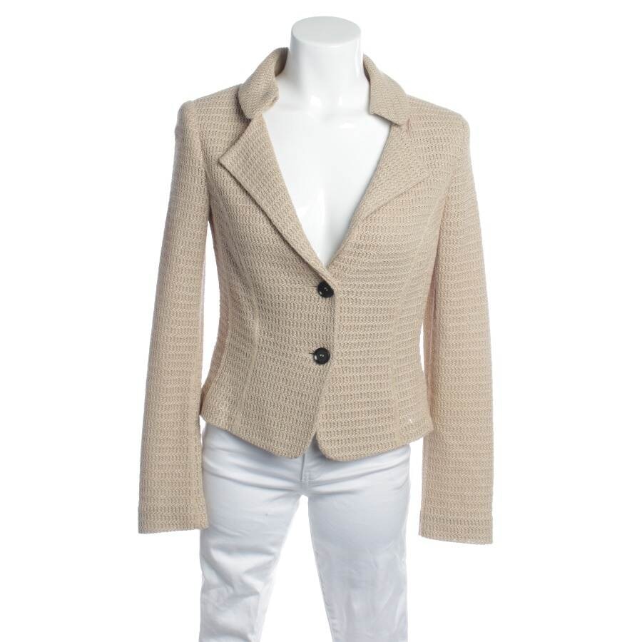 Image 1 of Quilted Coat 36 Beige in color White | Vite EnVogue