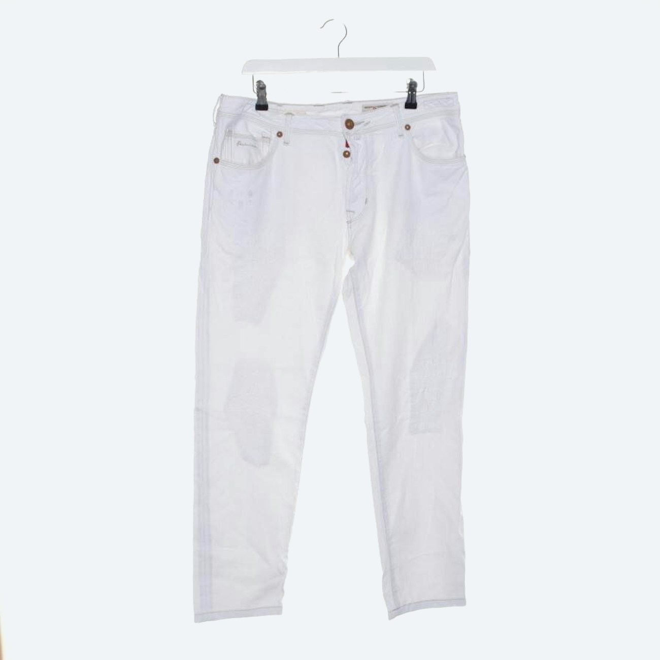 Image 1 of Jeans Straight Fit W35 White in color White | Vite EnVogue