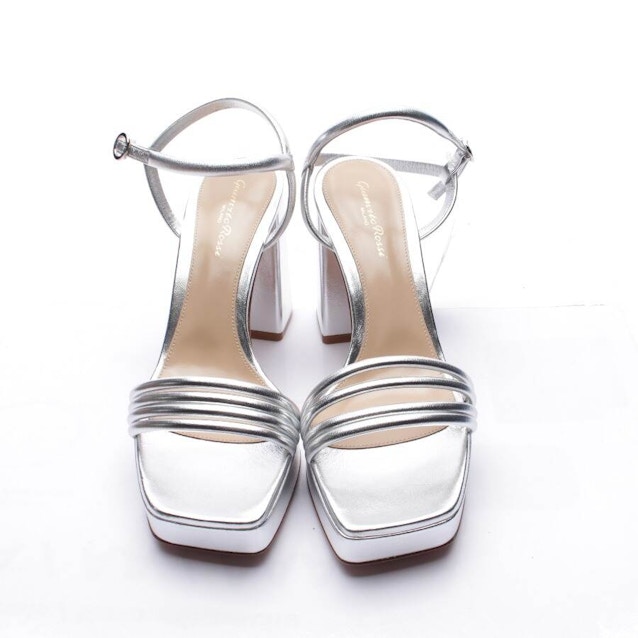 Heeled Sandals EUR 38.5 Silver | Vite EnVogue