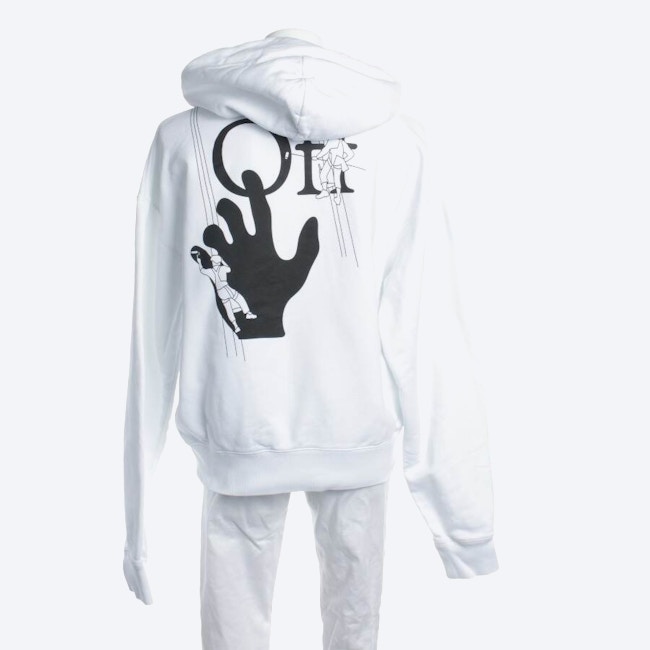 Image 2 of Hooded Sweatshirt S White in color White | Vite EnVogue