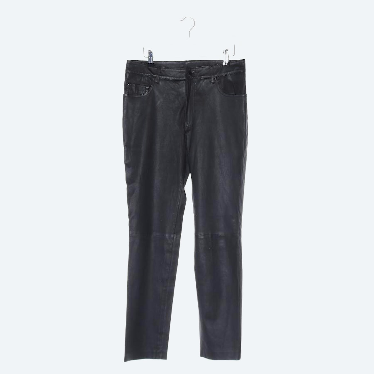 Image 1 of Leather Pants 48 Black in color Black | Vite EnVogue