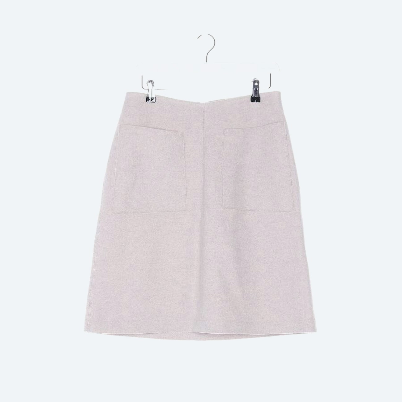 Image 1 of Wool Skirt 40 Light Gray in color Gray | Vite EnVogue