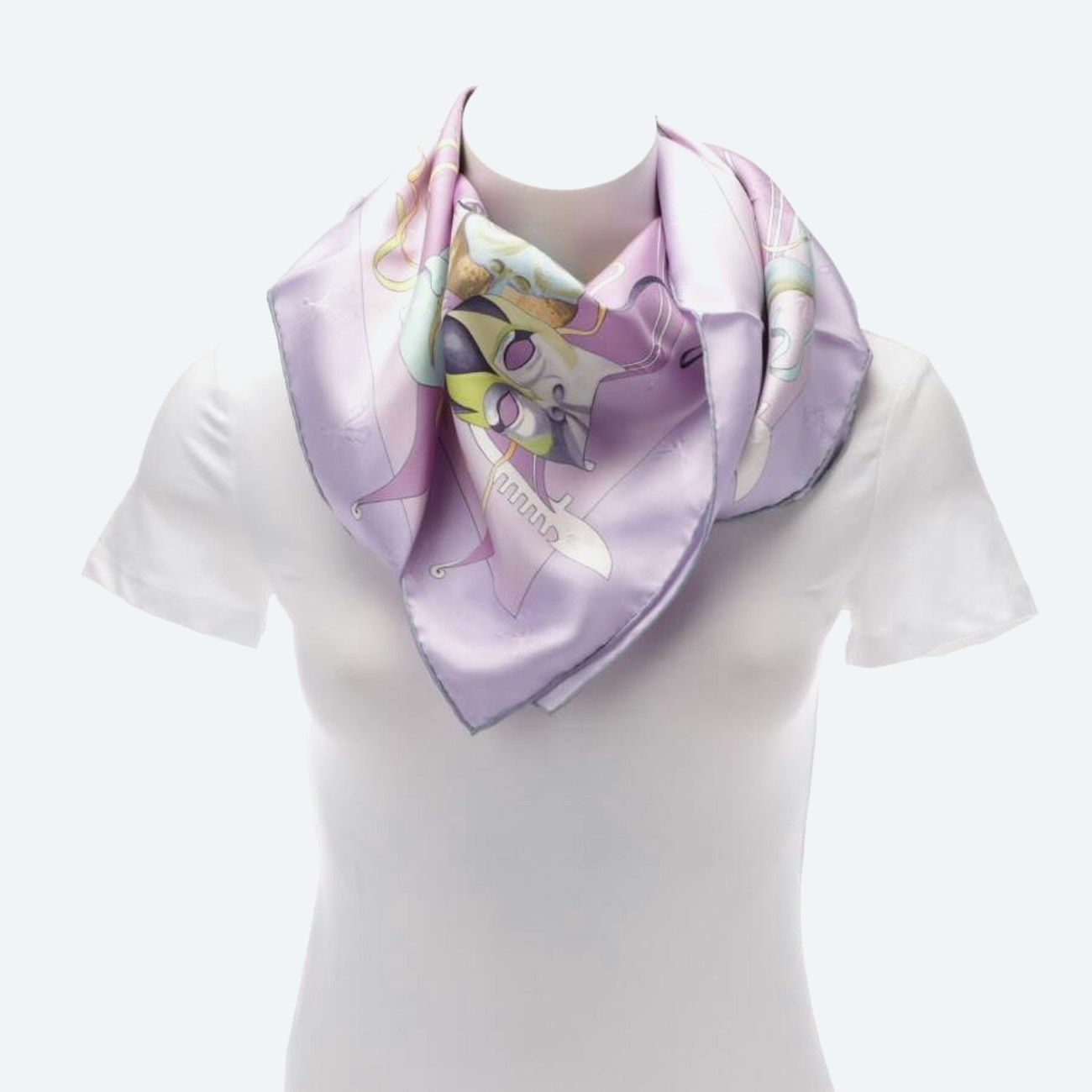 Image 1 of Silk Scarf Multicolored in color Multicolored | Vite EnVogue