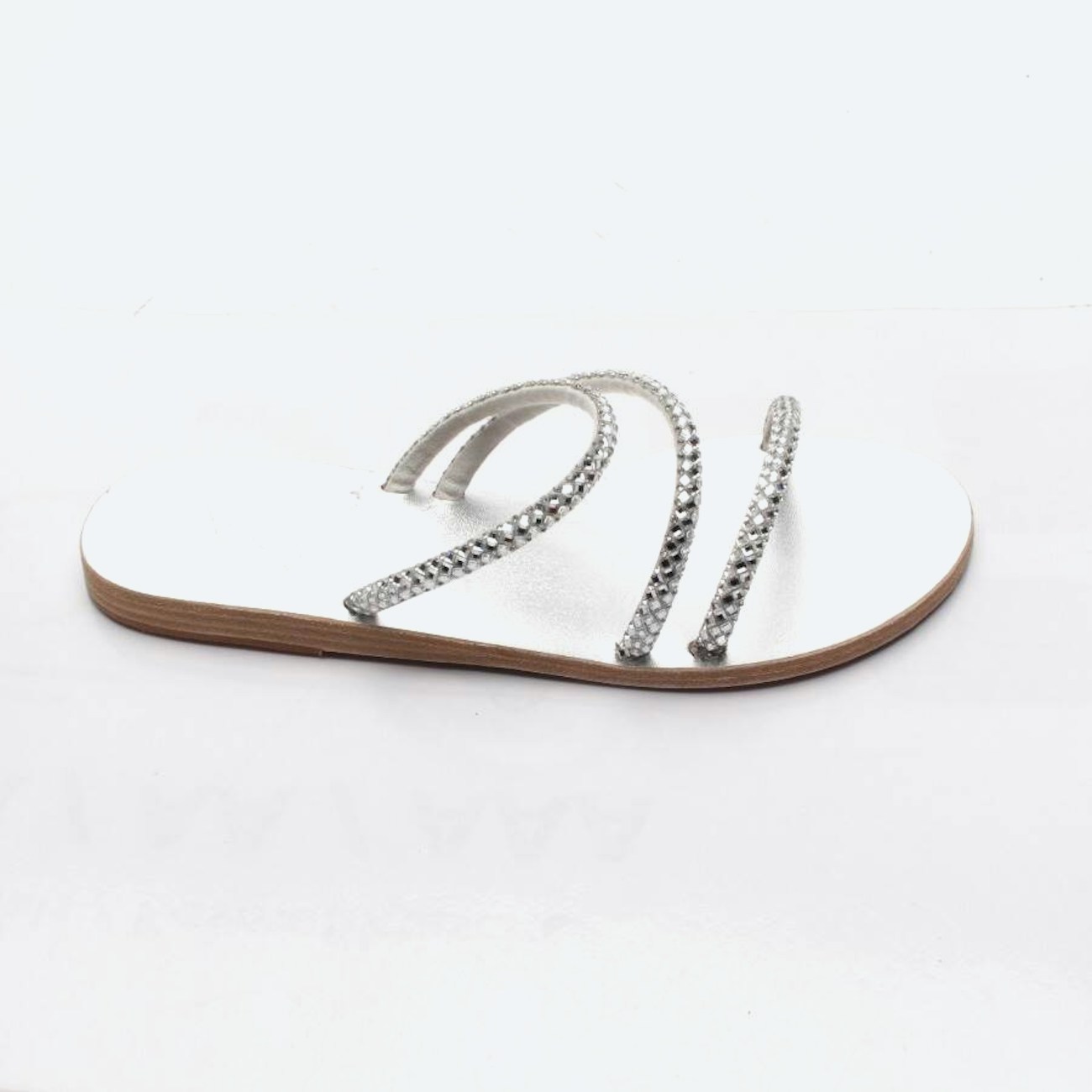 Image 1 of Sandals EUR38 Silver in color Metallic | Vite EnVogue