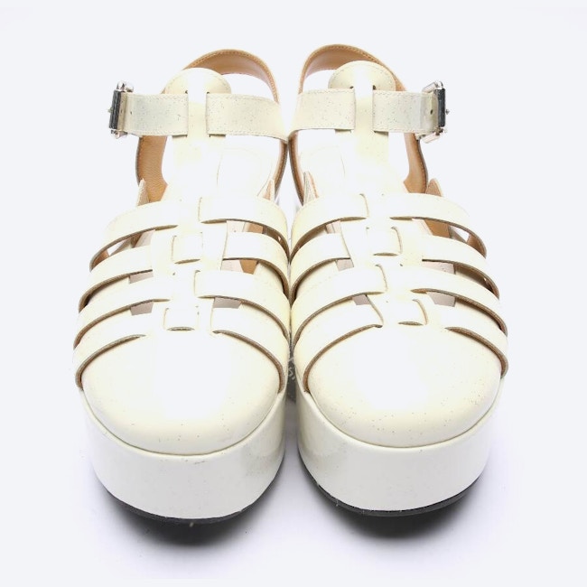 Image 2 of Platform Sandals EUR 36 Beige in color White | Vite EnVogue