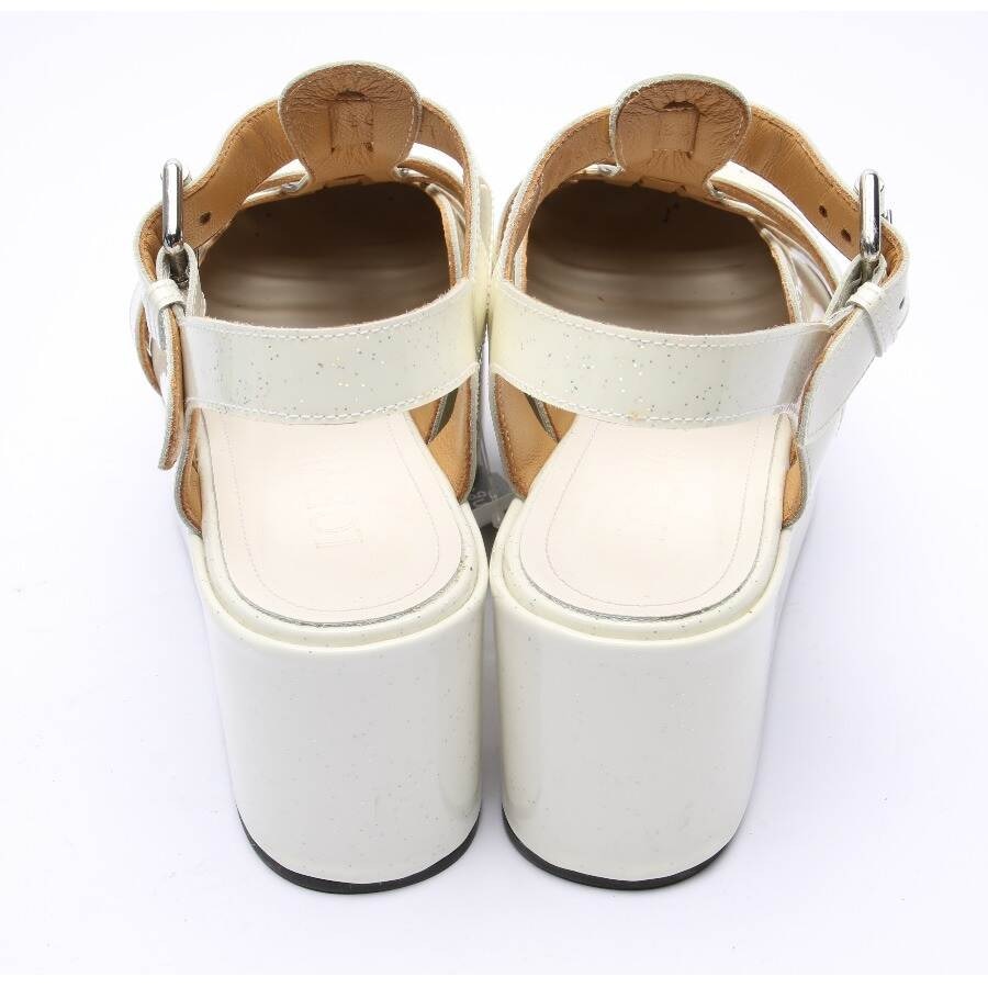 Image 3 of Platform Sandals EUR 36 Beige in color White | Vite EnVogue