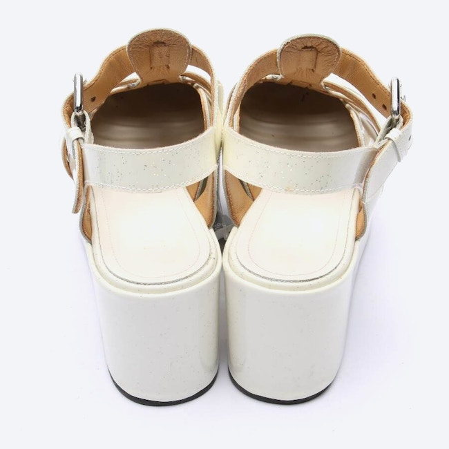 Image 3 of Platform Sandals EUR 36 Beige in color White | Vite EnVogue
