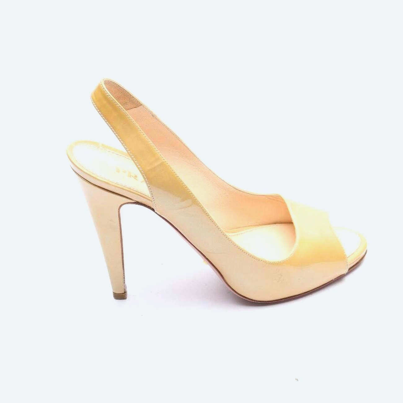 Image 1 of Heeled Sandals EUR 38.5 Beige in color White | Vite EnVogue