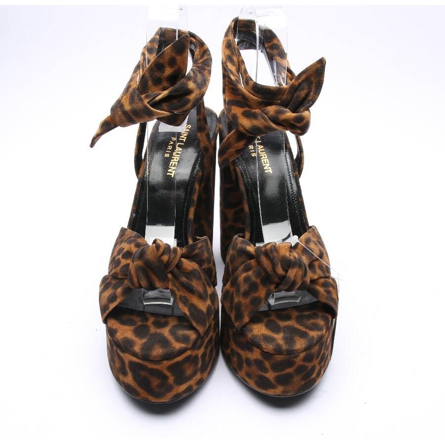 Image 2 of Heeled Sandals EUR 38.5 Dark Brown in color Brown | Vite EnVogue