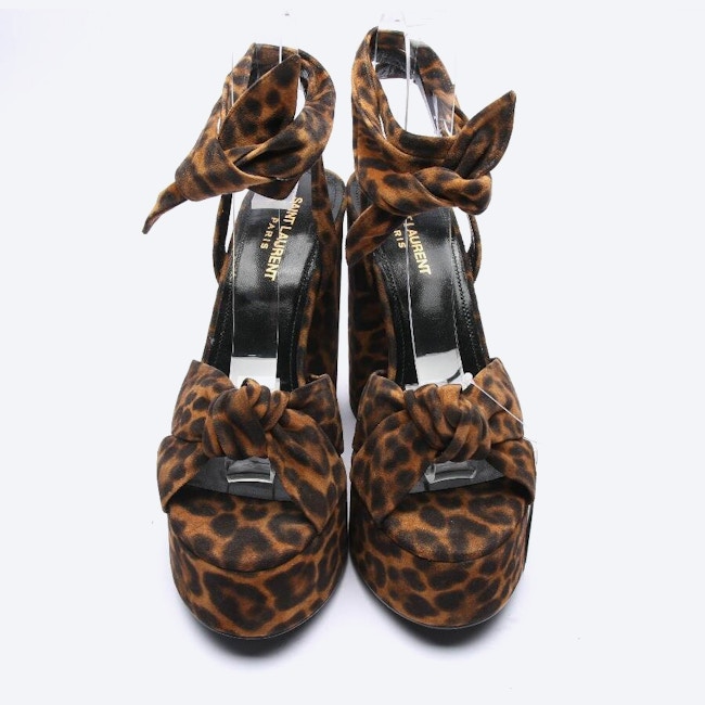 Image 2 of Heeled Sandals EUR 38.5 Dark Brown in color Brown | Vite EnVogue