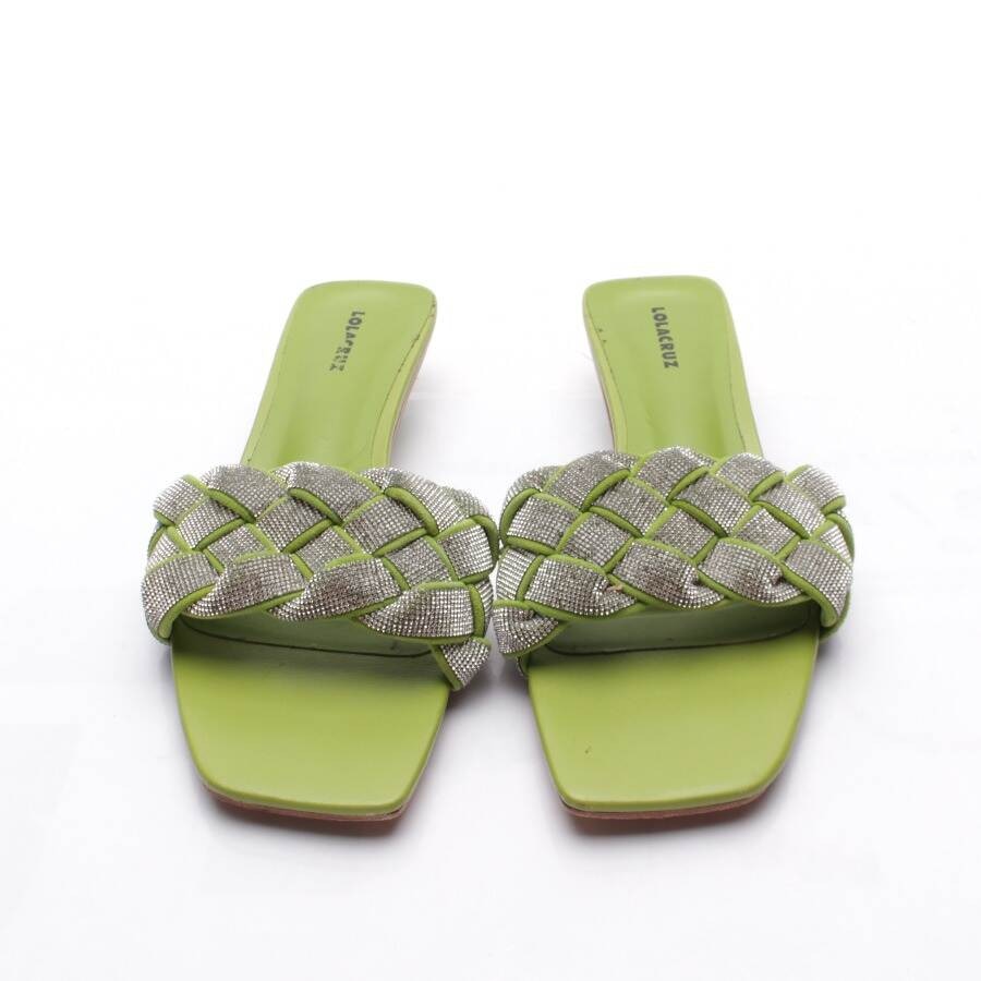 Image 2 of Heeled Sandals EUR 40 Green in color Green | Vite EnVogue