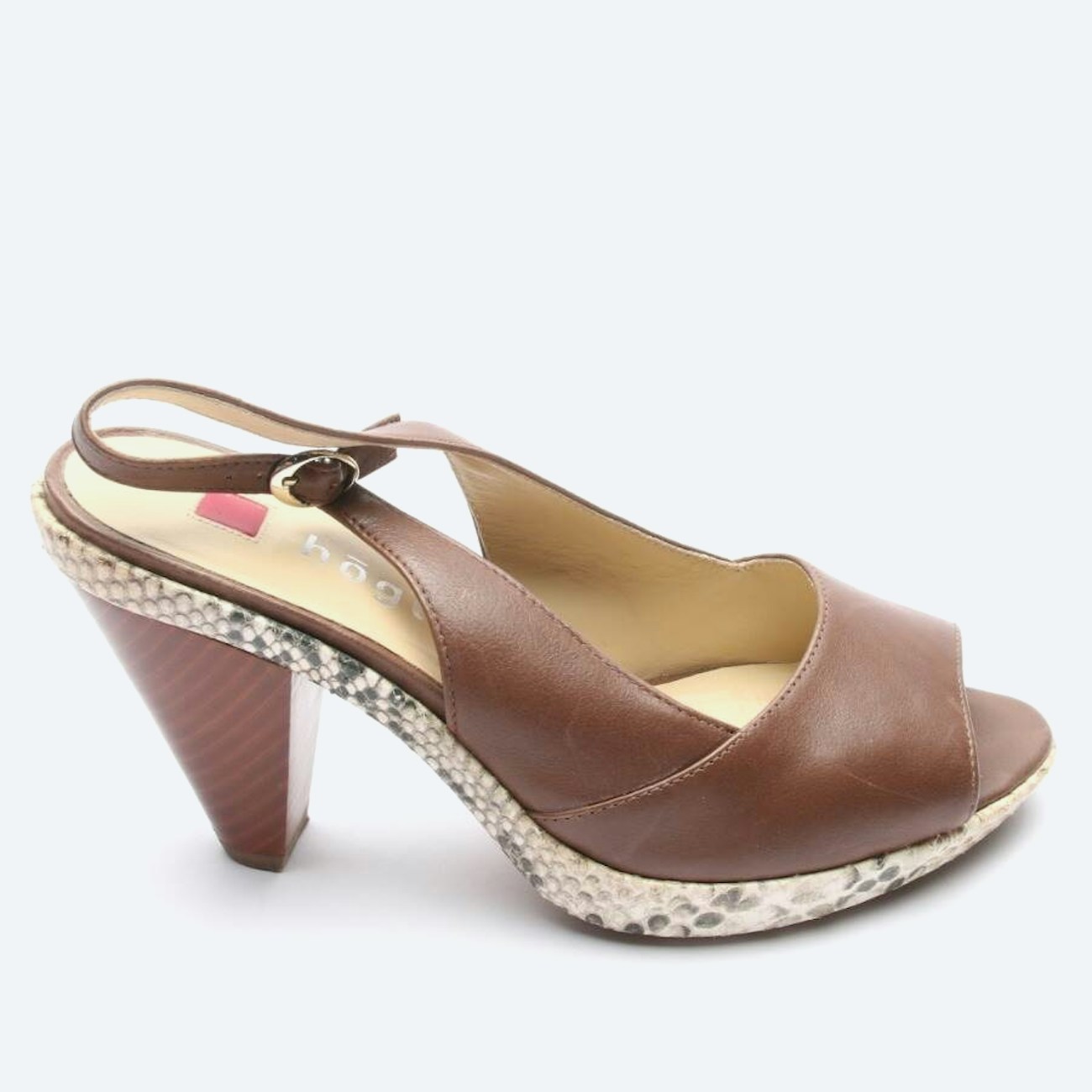 Image 1 of Heeled Sandals EUR 37.5 Brown in color Brown | Vite EnVogue