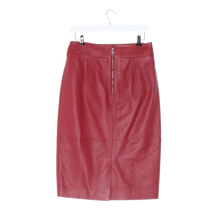 Image 2 of Leather Skirt 38 Red in color Red | Vite EnVogue