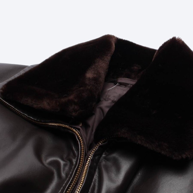 Image 3 of LeatherJacket 38 Dark Brown in color Brown | Vite EnVogue