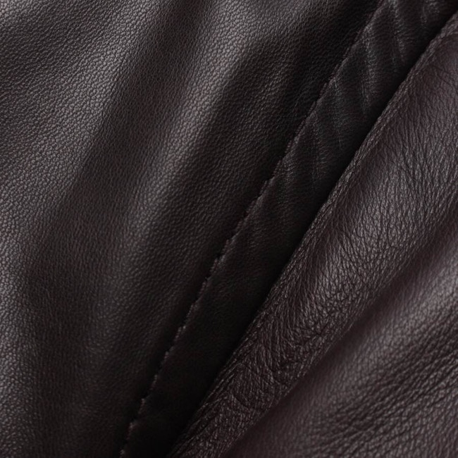 Image 5 of LeatherJacket 38 Dark Brown in color Brown | Vite EnVogue