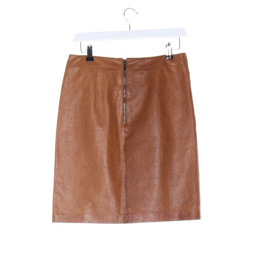 Image 2 of Leather Skirt 32 Camel in color Brown | Vite EnVogue