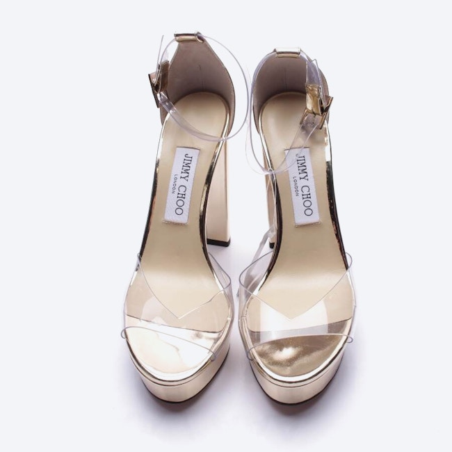 Image 2 of Heeled Sandals EUR38 Gold in color Metallic | Vite EnVogue