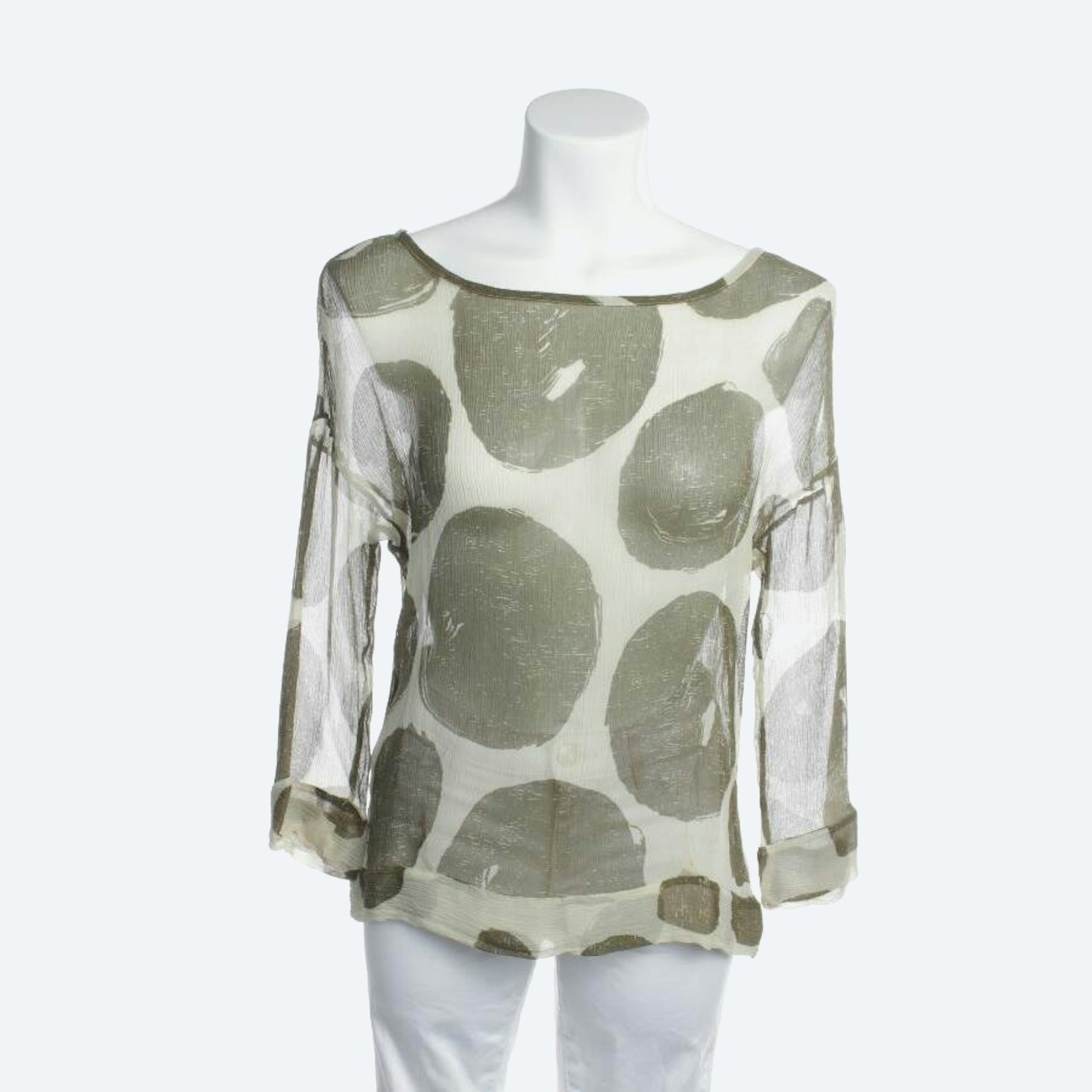 Image 1 of Silk Blouse 38 Green in color Green | Vite EnVogue