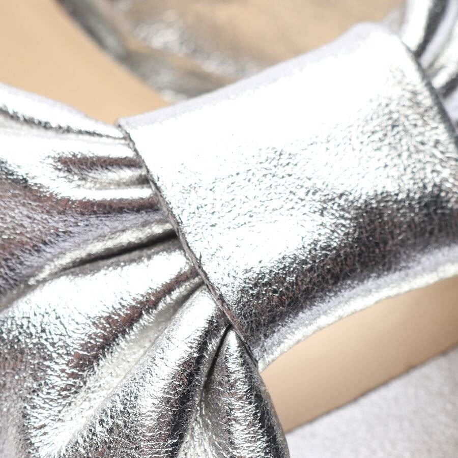 Image 6 of Heeled Sandals EUR 37 Silver in color Metallic | Vite EnVogue
