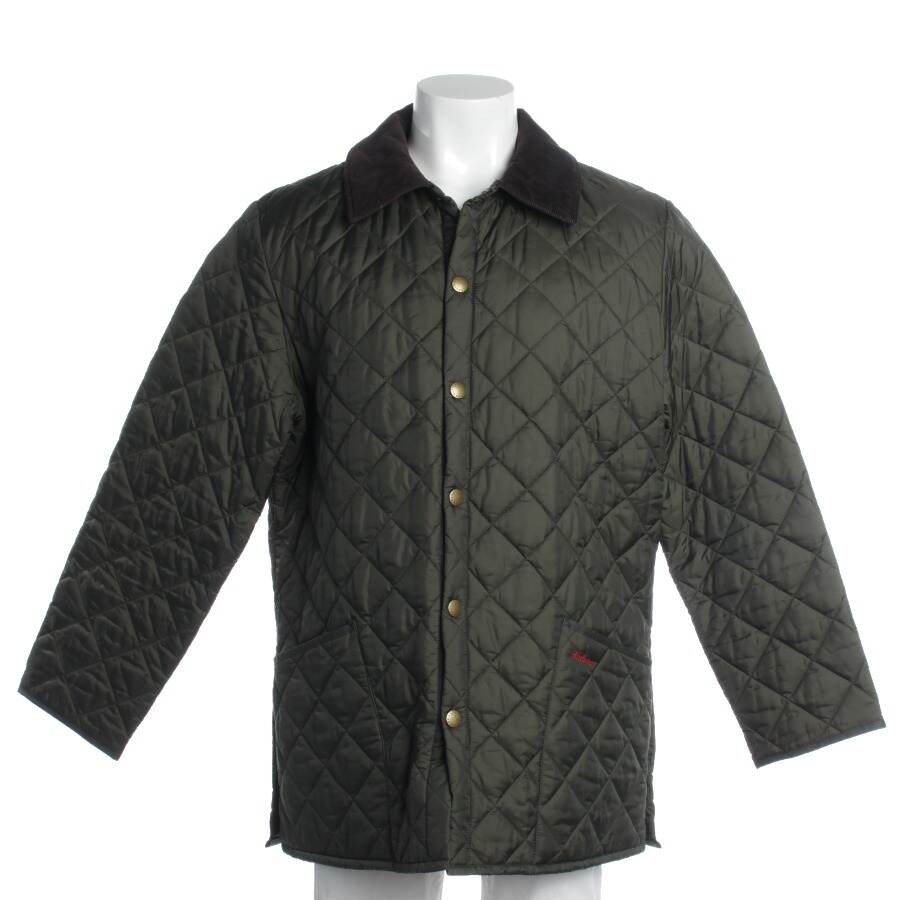 Image 1 of Quilted Jacket L Dark Green in color Green | Vite EnVogue
