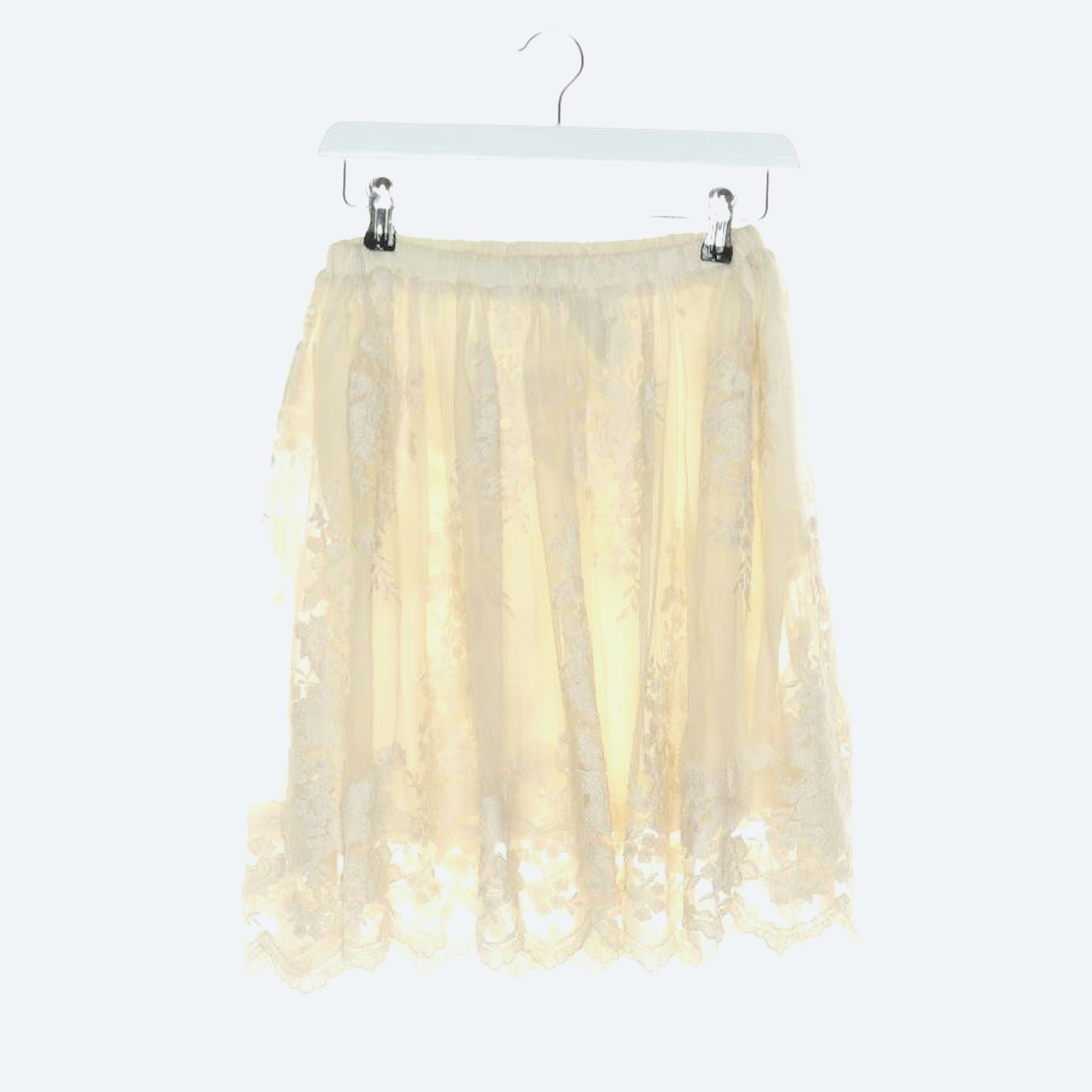 Image 1 of Skirt 2XS Cream in color White | Vite EnVogue