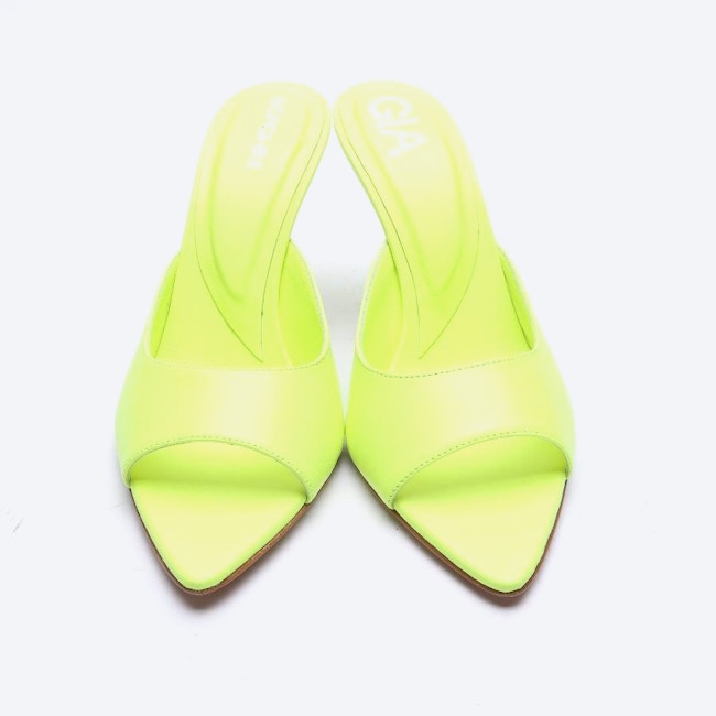 Image 2 of Heeled Sandals EUR 39 Neon Yellow in color Neon | Vite EnVogue