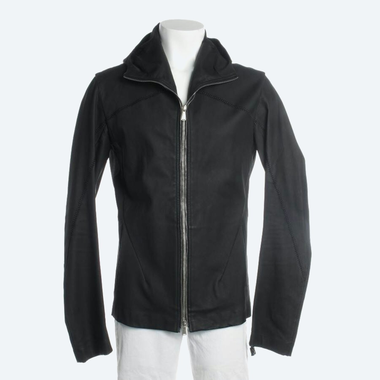 Image 1 of Leather Jacket L Black in color Black | Vite EnVogue