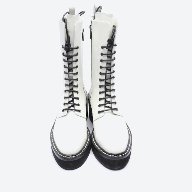 Image 2 of Biker Boots EUR 38.5 White in color White | Vite EnVogue