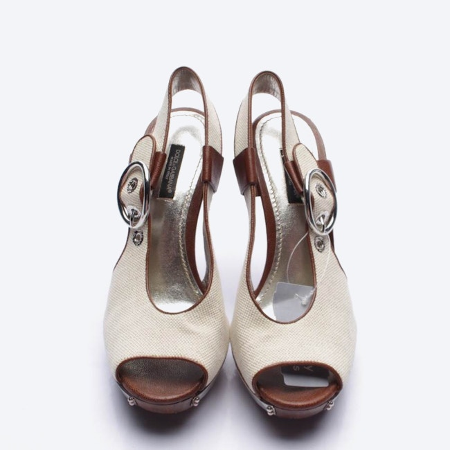 Bild 2 von Sandaletten EUR 38 Beige in Farbe Weiß | Vite EnVogue