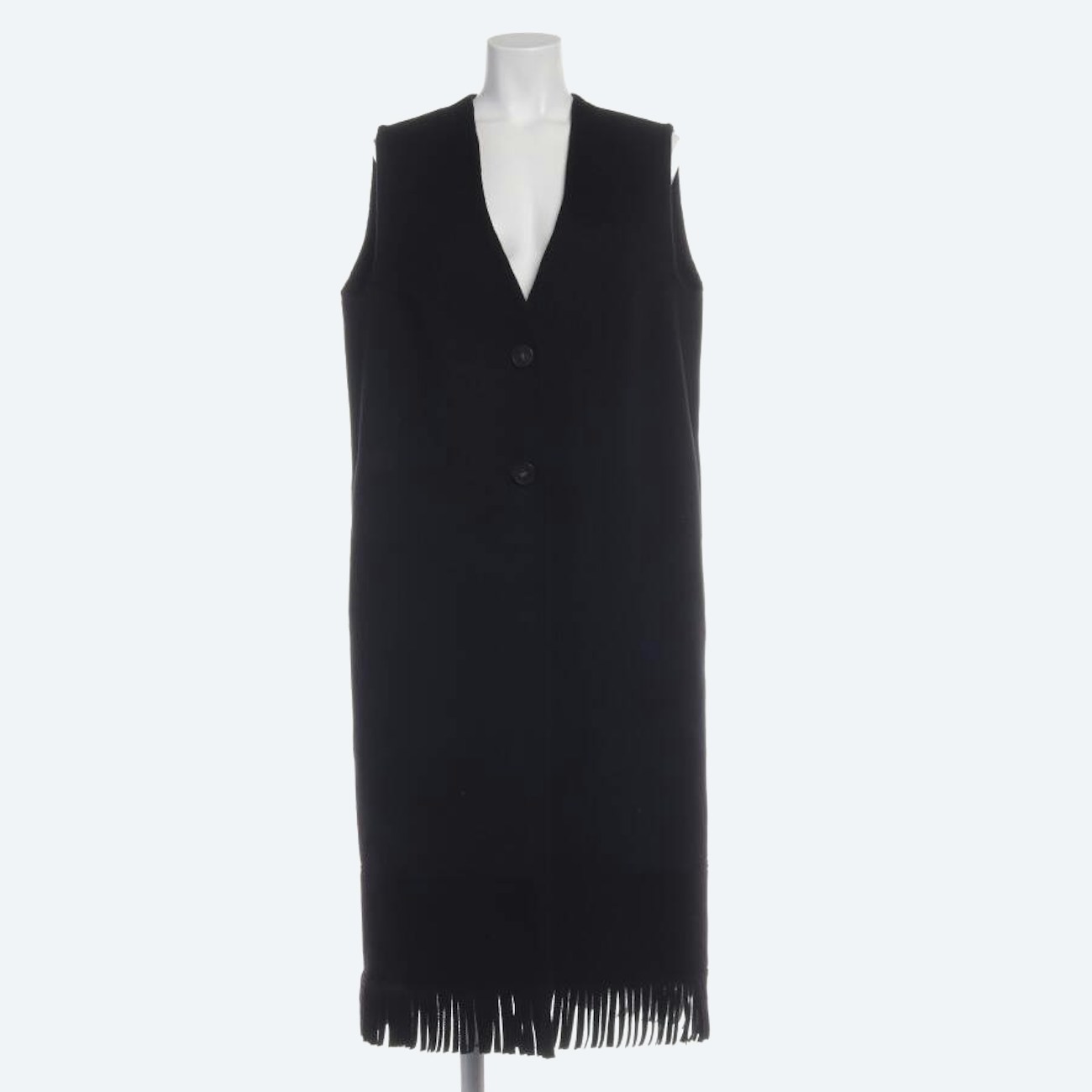 Image 1 of Wool Vest 36 Black in color Black | Vite EnVogue