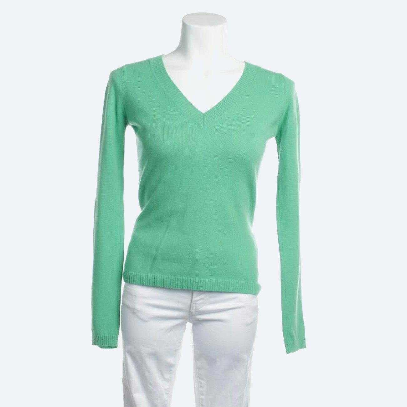 Image 1 of Cashmere Jumper S Green in color Green | Vite EnVogue