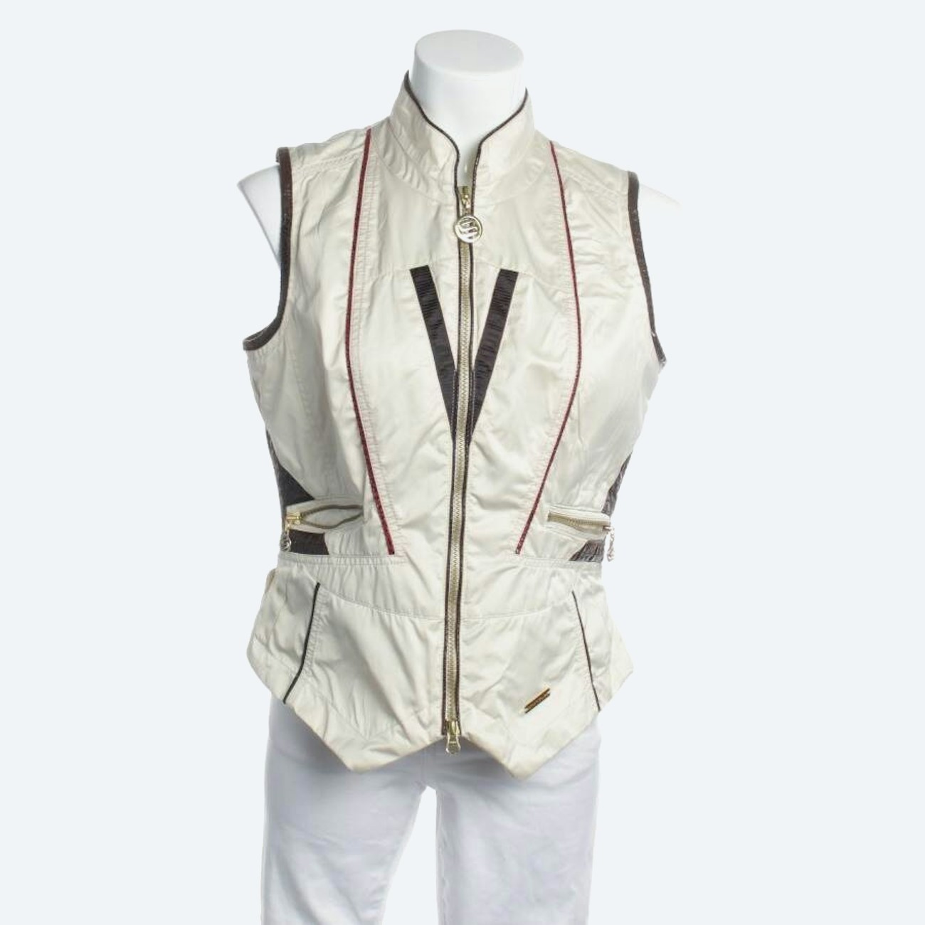 Image 1 of Vest 40 Beige in color White | Vite EnVogue