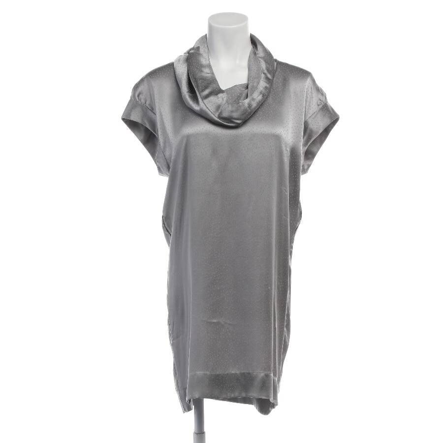 Image 1 of Silk Dress 34 Silver in color Metallic | Vite EnVogue