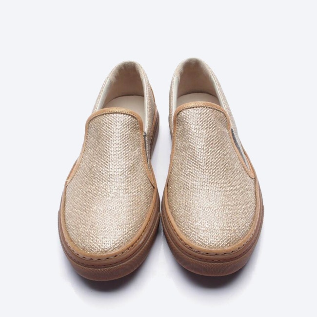 Image 2 of Loafers EUR38 Gold in color Metallic | Vite EnVogue