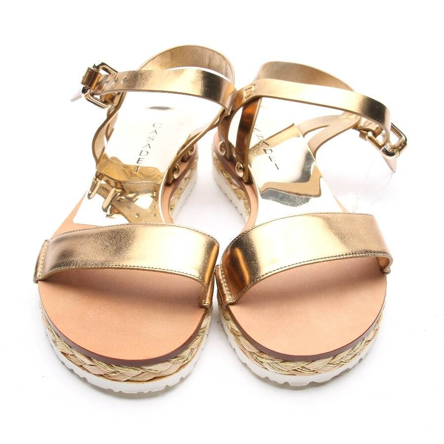 Image 2 of Sandals EUR 36 Gold in color Metallic | Vite EnVogue