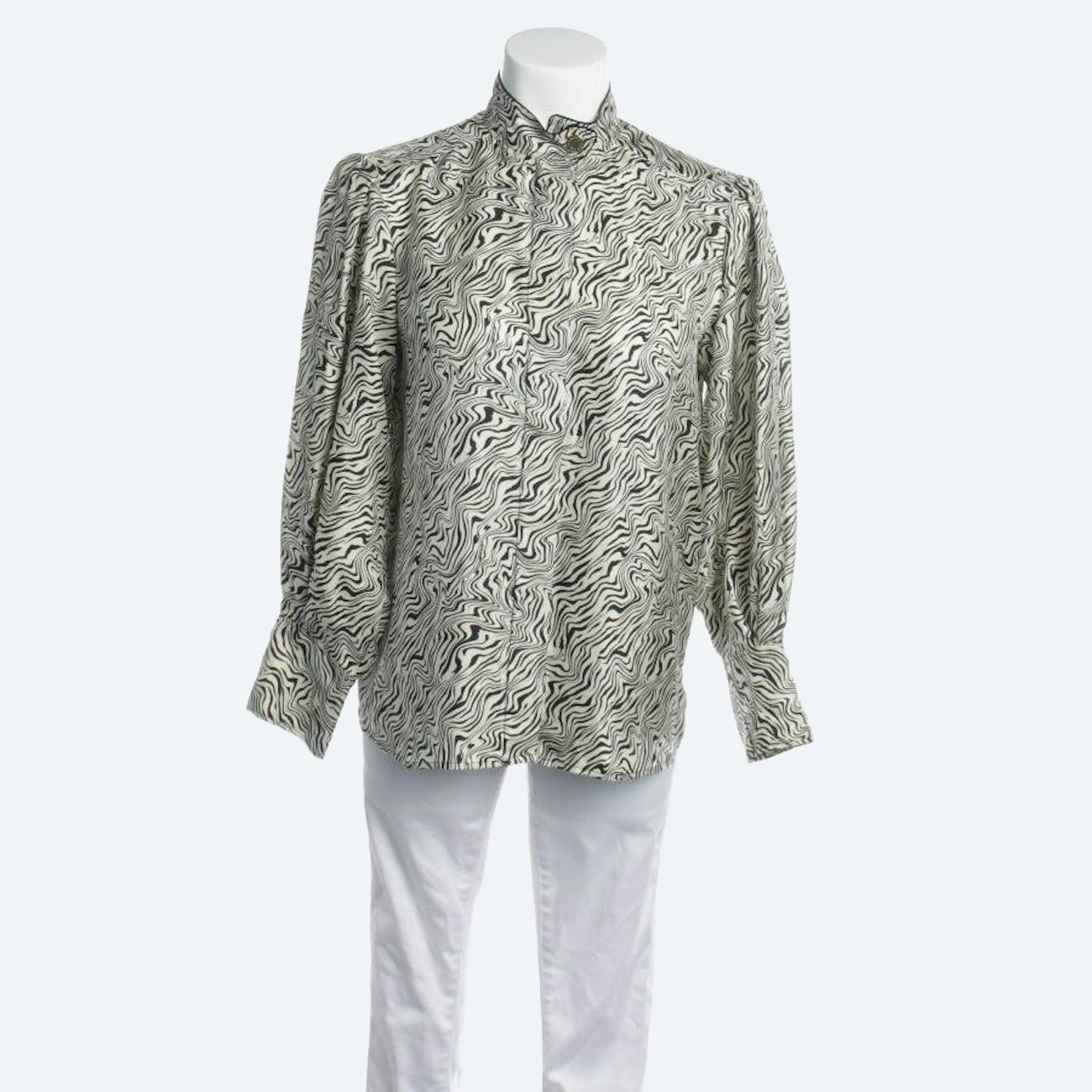 Image 1 of Silk Shirt 32 Beige in color White | Vite EnVogue