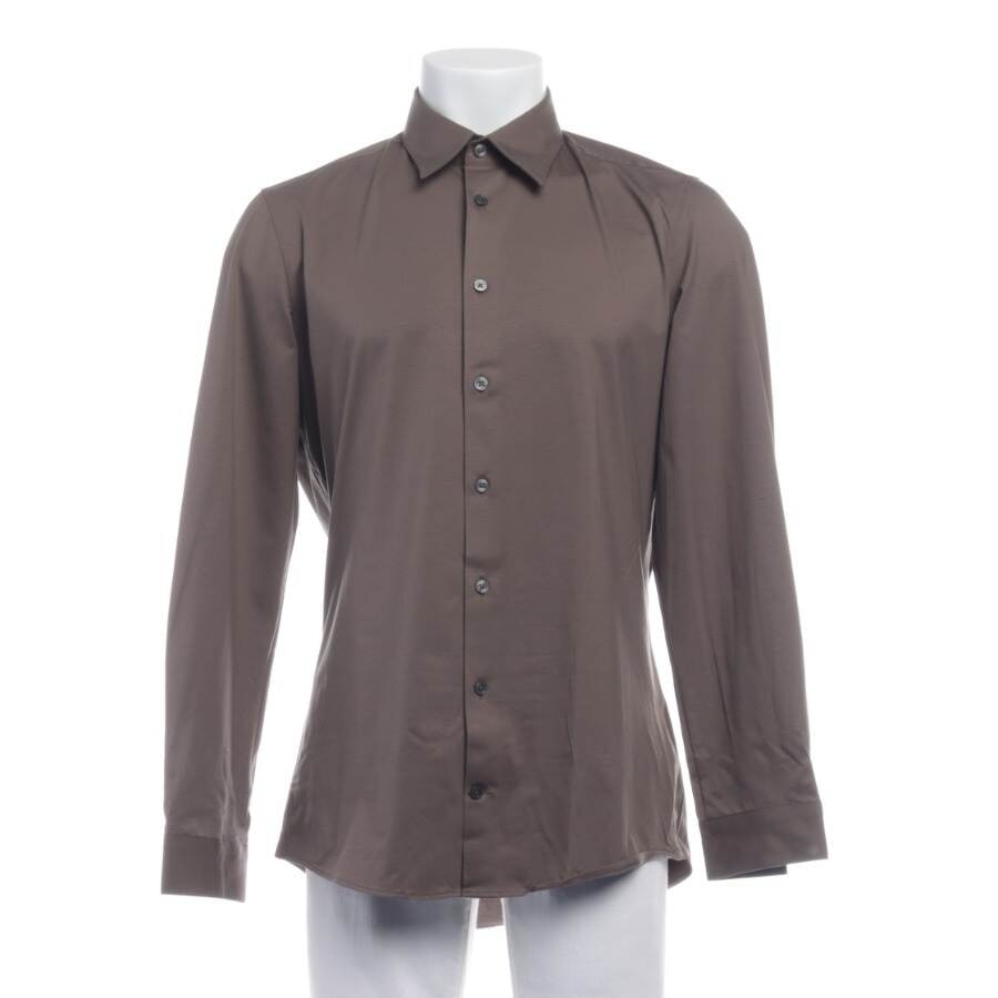 Image 1 of Casual Shirt L Brown in color Brown | Vite EnVogue