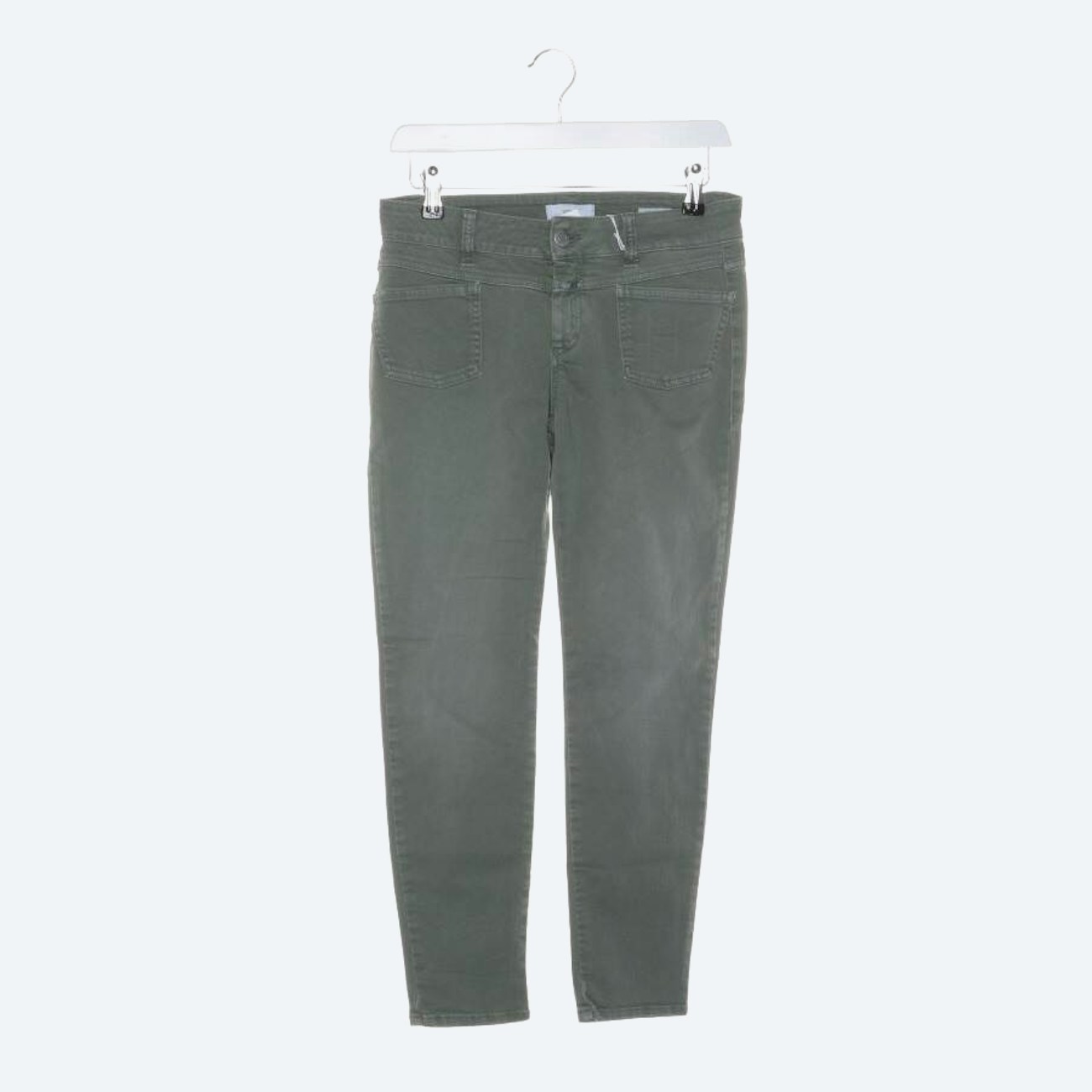Image 1 of Jeans Straight Fit W25 Olive Green in color Green | Vite EnVogue