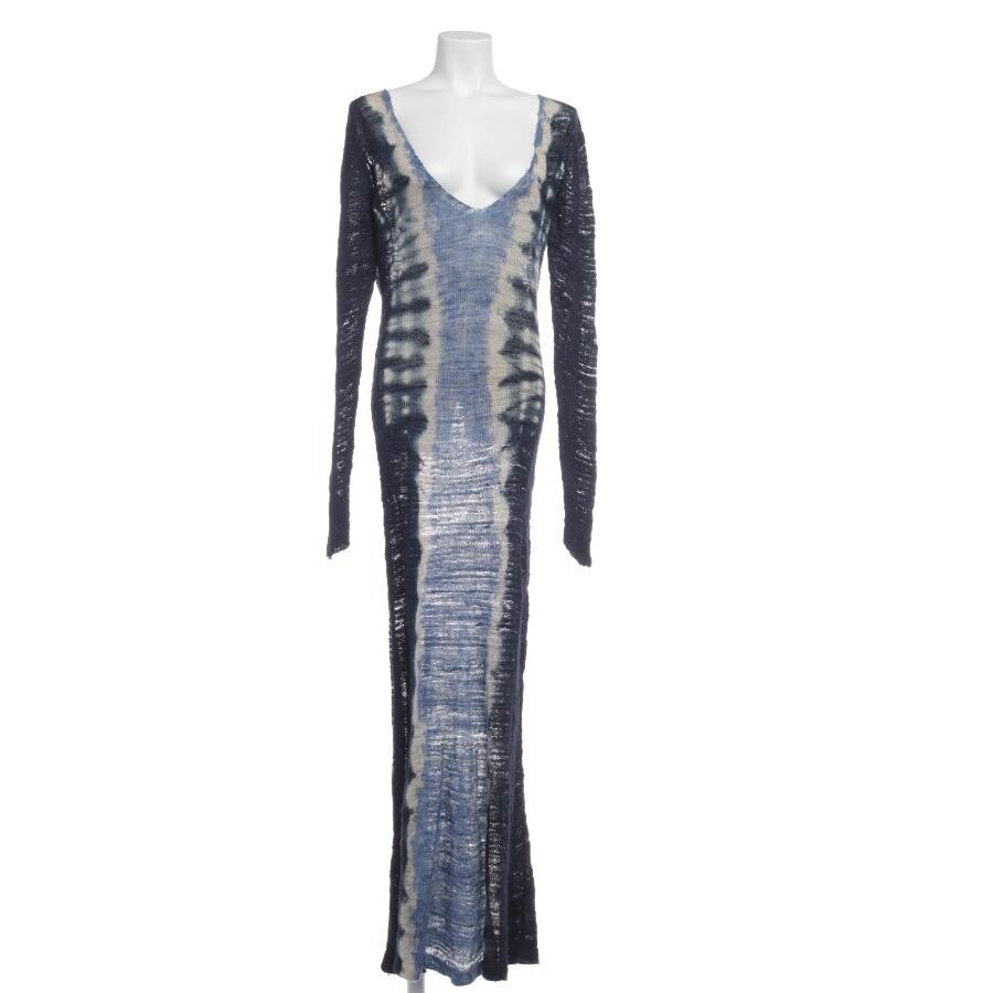 Image 1 of Silk Dress XL Blue in color Blue | Vite EnVogue