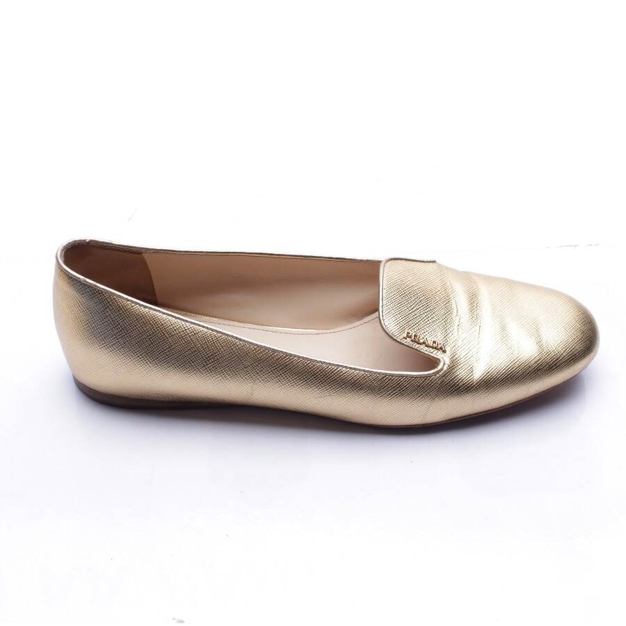 Image 1 of Loafers EUR 39.5 Gold in color Metallic | Vite EnVogue