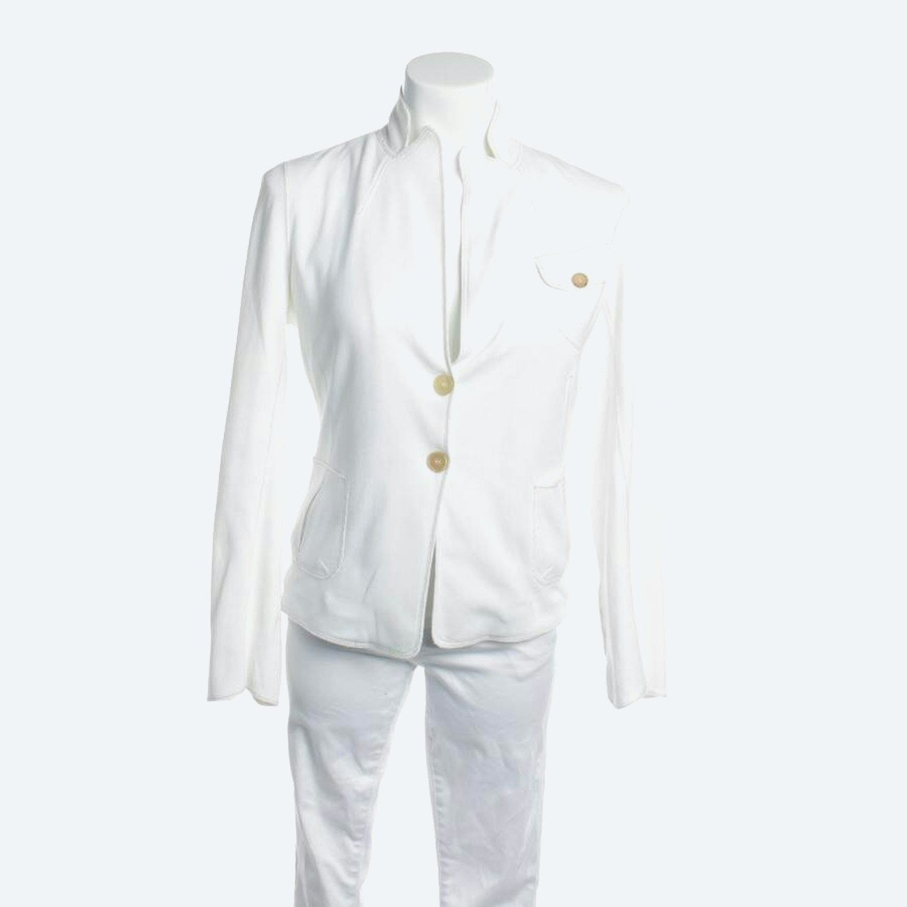 Image 1 of Blazer S White in color White | Vite EnVogue