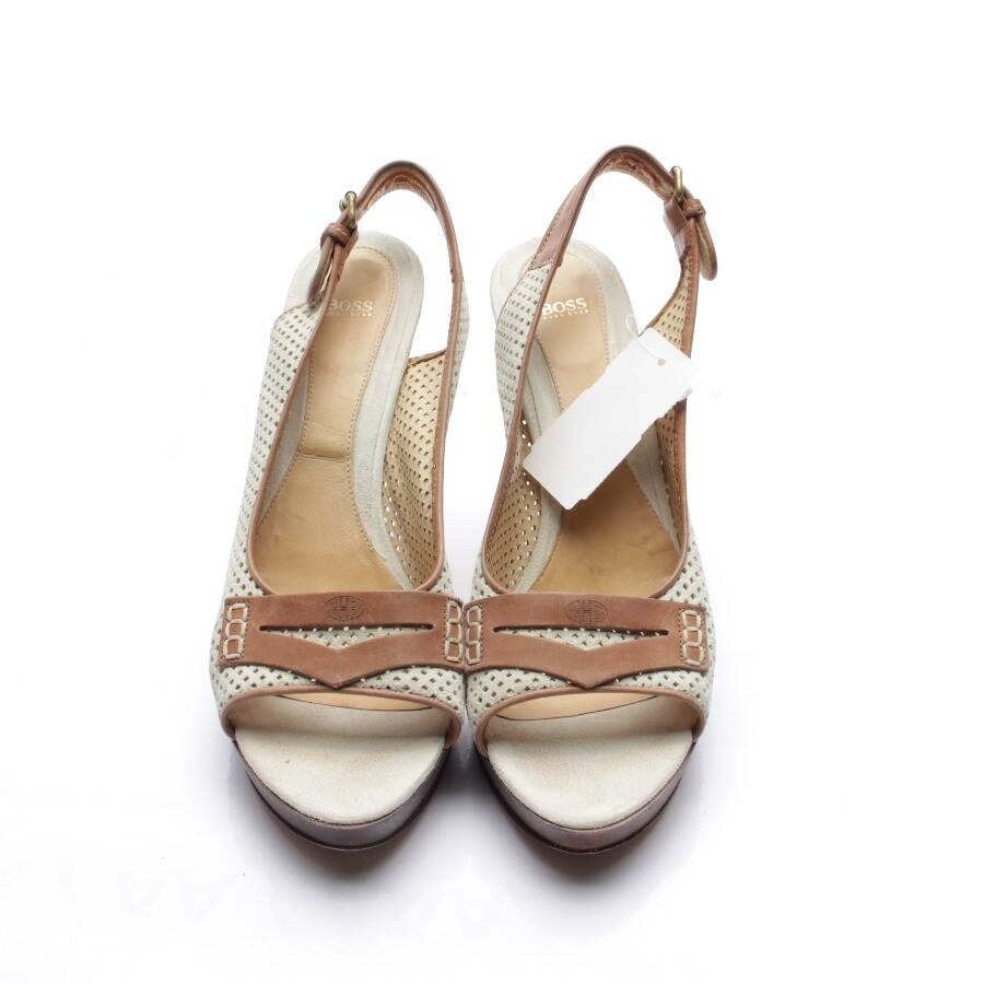 Image 2 of Heeled Sandals EUR 40 Light Brown in color Brown | Vite EnVogue